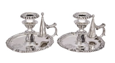 Lot 540 - Pair of George III Sterling Silver...