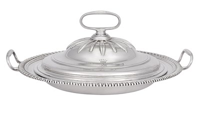 Lot 524 - George II Sterling Silver Dish and Cover From...
