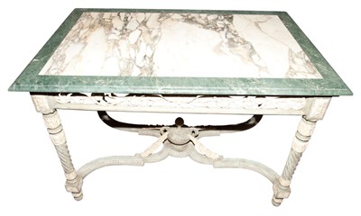 Lot 355 - Italian Neoclassical Style Marble Top Carved...