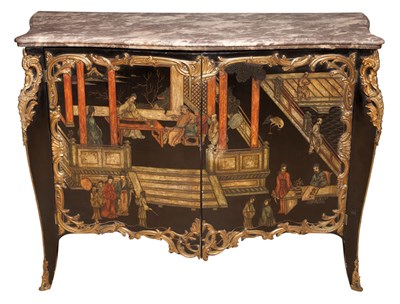 Lot 568 - Louis XV Style Marble Top Chinoiserie...