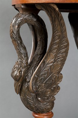 Lot 128 - Empire Style Carved Walnut Center Table The...