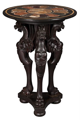 Lot 129 - Italian Neoclassical Style Carved and Dark...