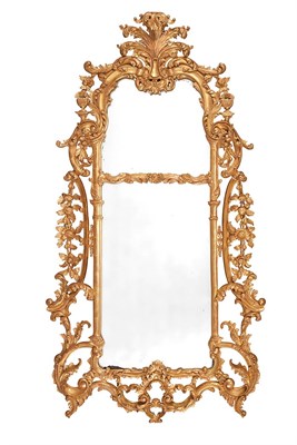 Lot 75 - George II Style Giltwood Mirror Of arched...