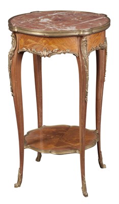 Lot 380 - Louis XV Style Gilt-Metal Mounted Marquetry...