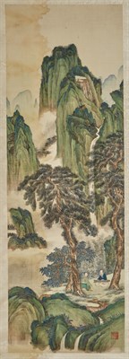 Lot 206 - Chinese School Hanging scrolls: Four Including...