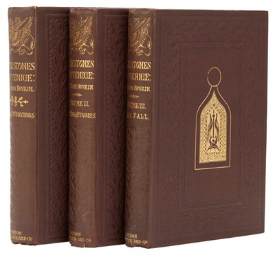 Lot 380 - RUSKIN, JOHN The Stones of Venice: The...