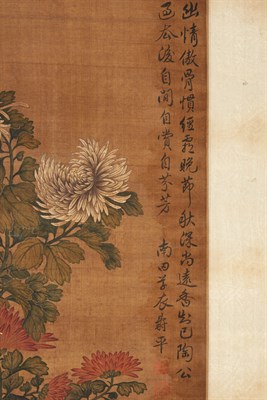 Lot 188 - Chinese School 19th Century Hanging scroll,...