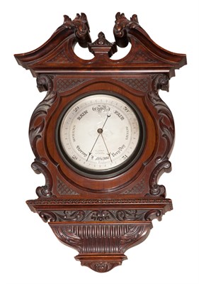 Lot 252 - Victorian Mahogany Barometer E. Lennie,...