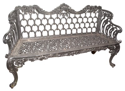 Lot 376 - Suite of Victorian Cast Iron Garden Furniture...
