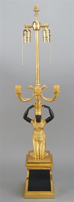 Lot 135 - Empire Style Gilt and Patinated-Bronze and...