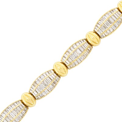 Lot 538 - Gold and Diamond Bracelet, Picchiotti