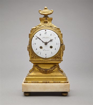 Lot 360 - Louis XVI Style Gilt-Bronze and White Marble...