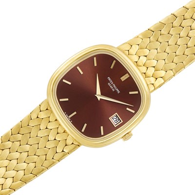 Lot 166 - Gentleman's Gold 'Golden Ellipse' Wristwatch, Patek Philippe, Ref. 3604/1