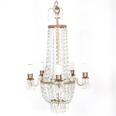 Lot 384 - Louis XVI Style Gilt-Metal and Glass...