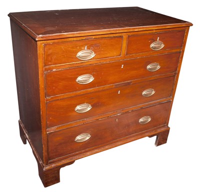 Lot 324 - George III Mahogany Chest of Drawers Height 33...