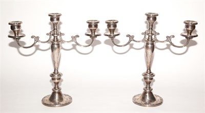 Lot 533 - Pair of Gorham Sterling Silver Three-Light...
