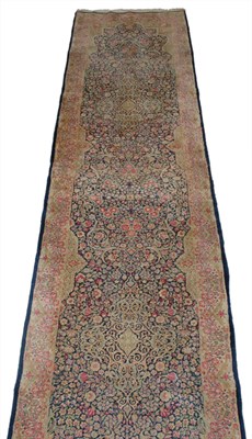 Lot 698 - Kirman Runner Southeast Iran, mid 20th century...