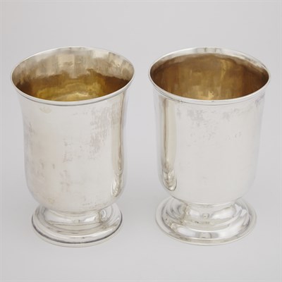 Lot 472 - Two Provincial George III Sterling Silver...