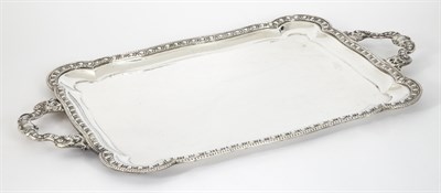Lot 509 - Italian Sterling Silver Two-Handled Tray 20th...