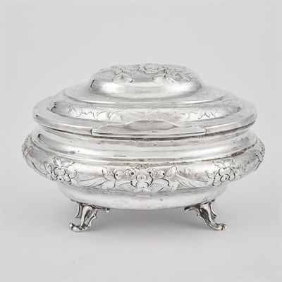 Lot 512 - Russian Silver Casket Maker's mark A.A.K,...
