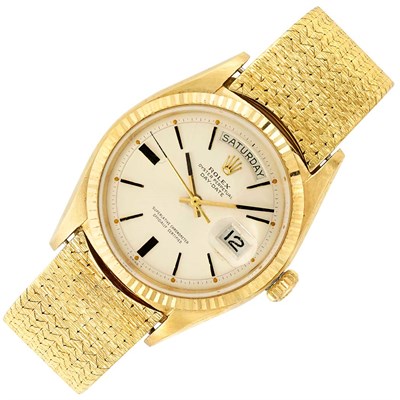Lot 675 - Gentleman's Gold Wristwatch, Rolex, Ref. 1803
