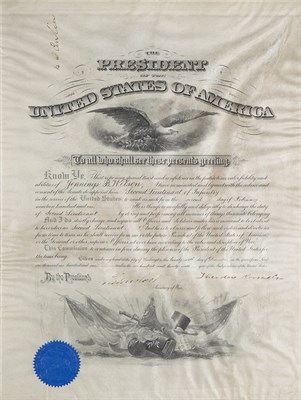Lot 171 - ROOSEVELT, THEODORE Two signed military...
