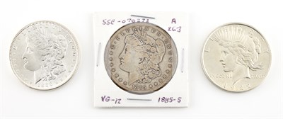 Lot 1132 - United States Silver Dollars Group of...