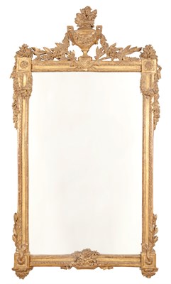 Lot 216 - Louis XVI Giltwood and Painted Pier Mirror...
