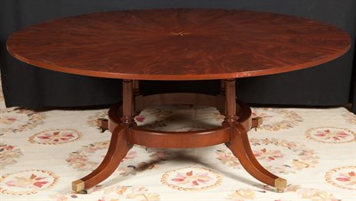 Lot 138 - Regency Style Mahogany Circular Dining Table...