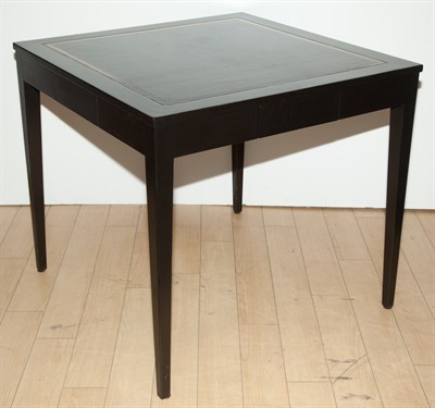 Lot 238 - Black-Painted Games Table by Parish Hadley...