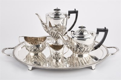 Lot 561 - English Silver Plated Tea and Coffee Service...