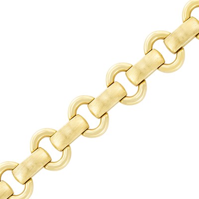 Lot 252 - Gold Link Bracelet