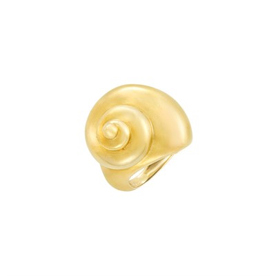 Lot 561 - Gold Snail Shell Ring, Tiffany & Co.