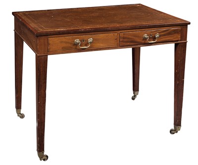 Lot 307 - George III Mahogany Writing Table Late 18th...