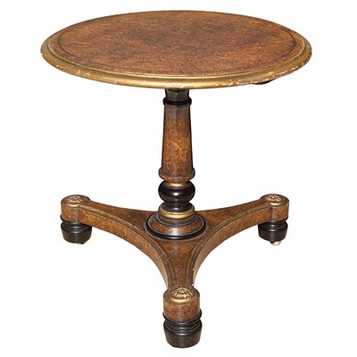 Lot 455 - William IV Part Ebonized and Parcel Gilt Burl...