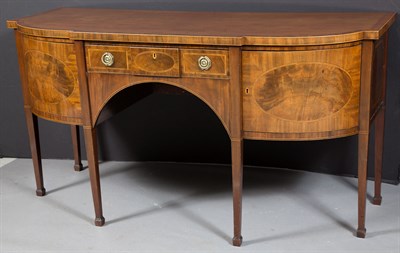 Lot 436 - George III Inlaid Mahogany Sideboard Last...