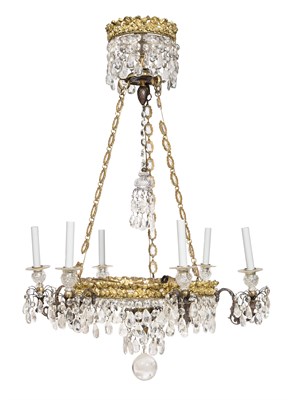 Lot 516 - Regency Style Rock Crystal, Cut-Glass and Gilt-...
