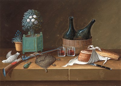 Lot 85 - Paul Lelong French, 1799-1846 Still Life of...