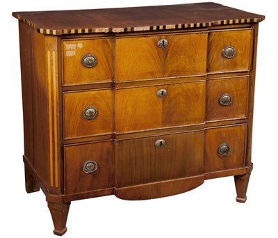 Lot 217 - Dutch Neoclassical Inlaid Mahogany Commode The...