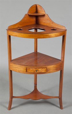 Lot 260 - George III Mahogany Corner Washstand Height 43...