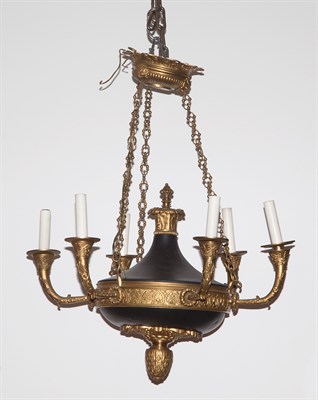 Lot 386 - Empire Style Gilt and Patinated-Metal...