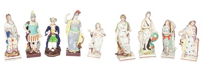 Lot 335 - Group of Nine Staffordshire and Staffordshire...