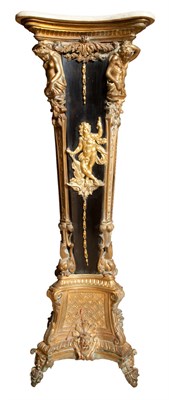 Lot 200 - Louis XIV Style Gilt-Metal Mounted Ebonized...