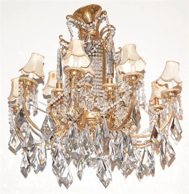 Lot 614 - Napoleon III Gilt-Metal and Cut Glass...