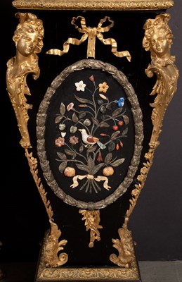 Lot 440 - Pair of Napoleon III Gilt-Metal Mounted and...