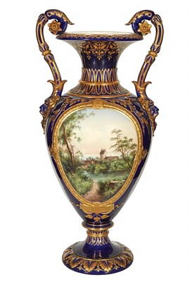 Lot 431 - Sevres Style Gilt and Polychrome Decorated...
