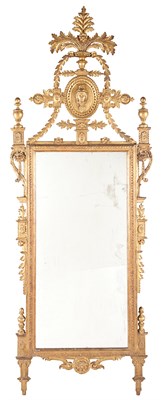 Lot 446 - Italian Neoclassical Giltwood Pier Mirror Late...