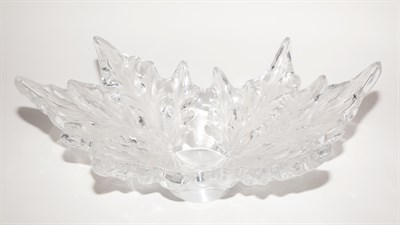 Lot 195 - Lalique Molded Glass Champs Elysee Center Bowl...