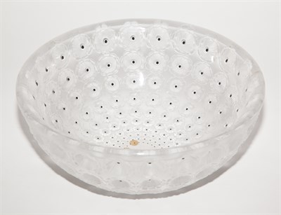 Lot 591 - Lalique Molded Glass Nemours Bowl Height 4...