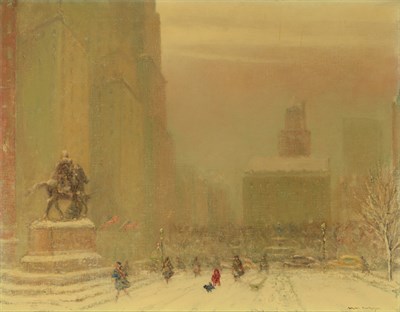 Lot 113 - Johann Berthelsen Grand Army Plaza and the...